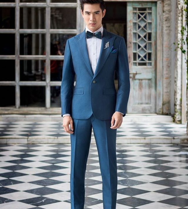 dgrie navy blue peaked lapel slim fit best mens wool suit dgrie 3