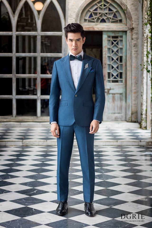 dgrie navy blue peaked lapel slim fit best mens wool suit dgrie 3