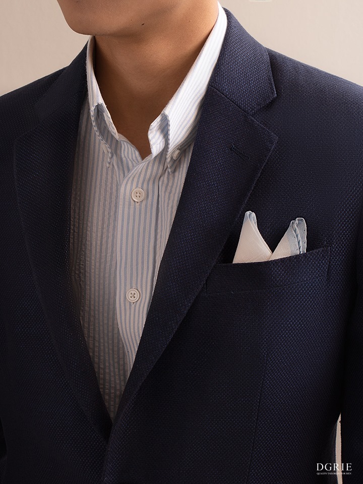 dgrie navy nailhead patterns blazer suits dgrie