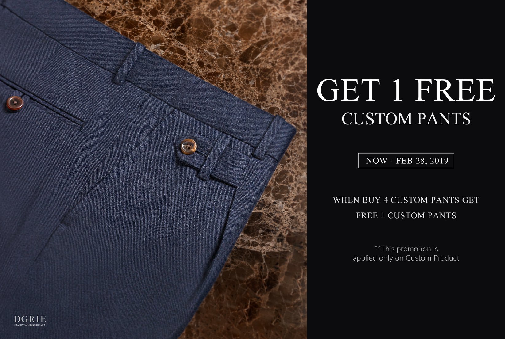 dgrie promotion buy 4 get 1 free custom pants for you feb 2019 dgrie 20 dgrie promotion buy 4 get 1 free custom pants for you feb 2019 dgrie 20