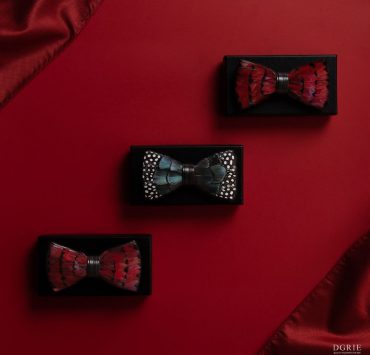 dgrie red feather bowtie blue green feather bowtie dgrie