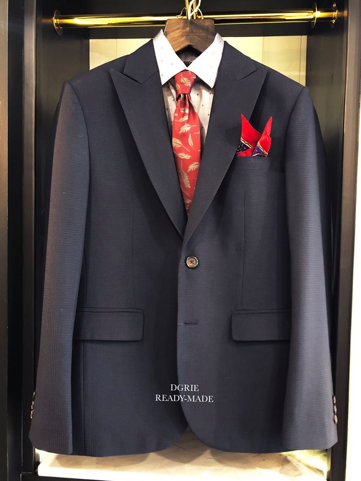 dgrie just in new dark navy with 100 high twist wool textured dgrie 3