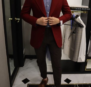 dgrie red 100 wool flannel made in italy dgrie