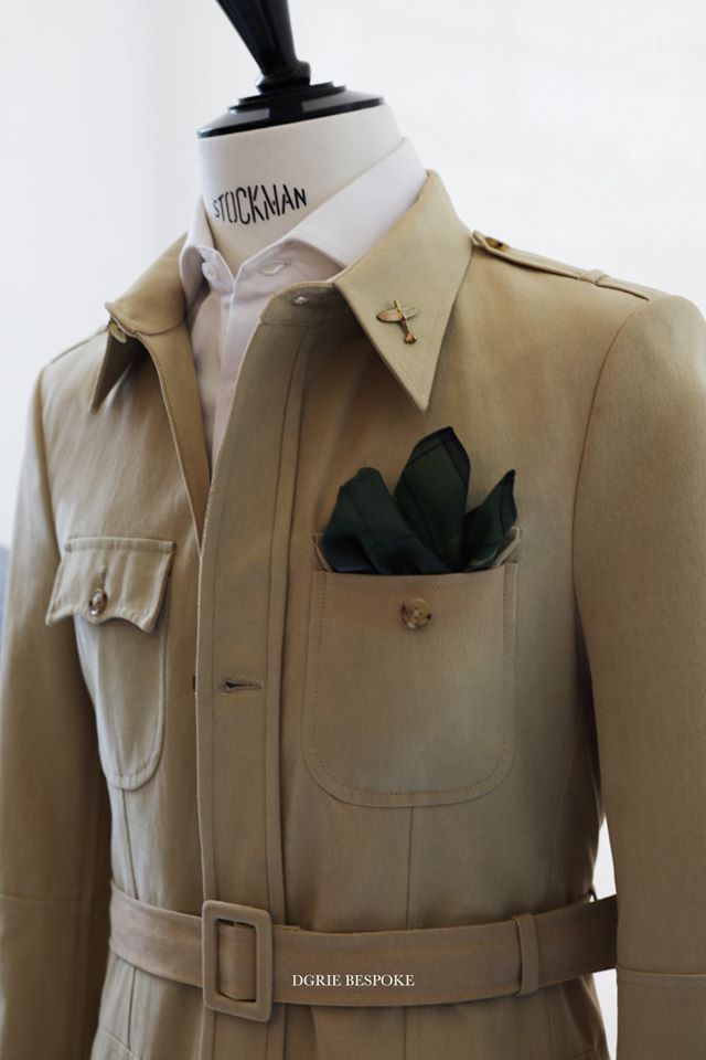 dgrie safari jacket 100 cotton with cutaway collar shirt dgrie 5
