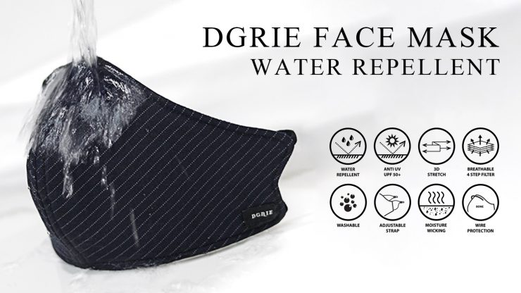 dgrie water repellent anti pollution face mask dgrie