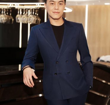 chopin noochintra dgrie navy wool herringbone dgrie 1