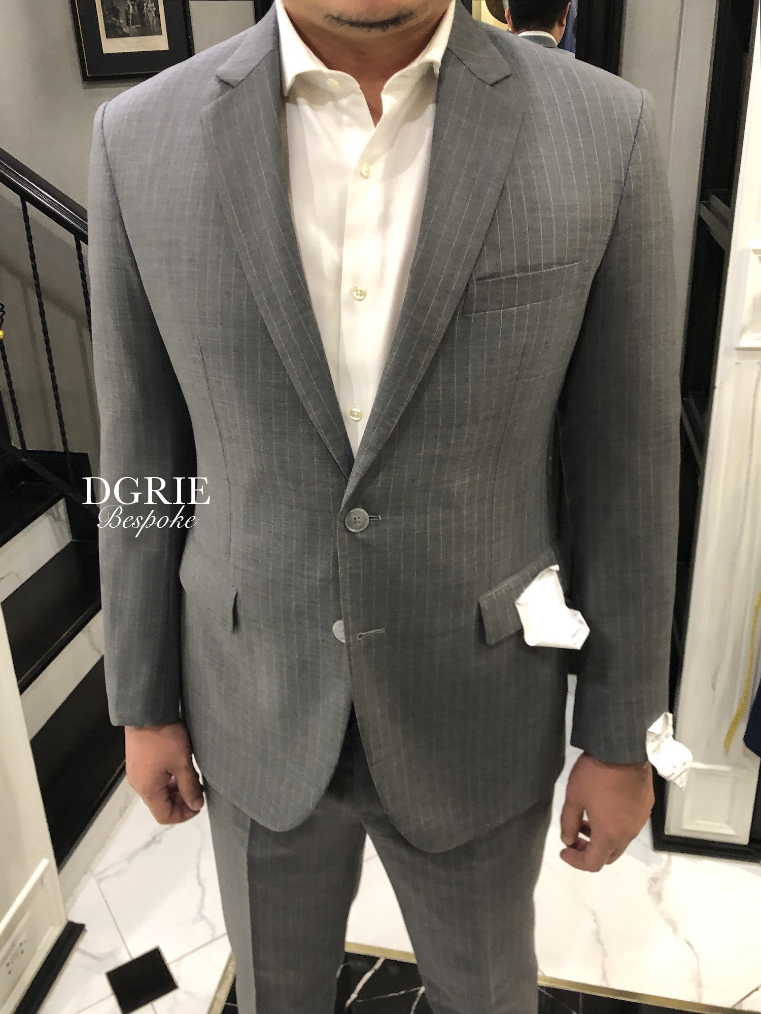 dgrie fitting grey pinstripe suits slim fit dgrie 2