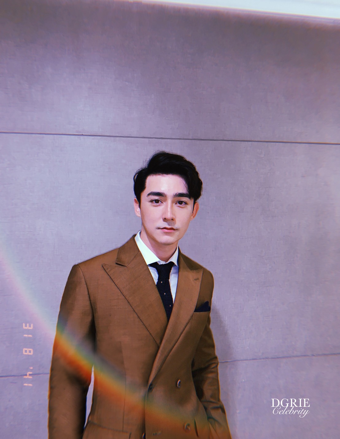 ohm kanin brown double breasted suits dgrie
