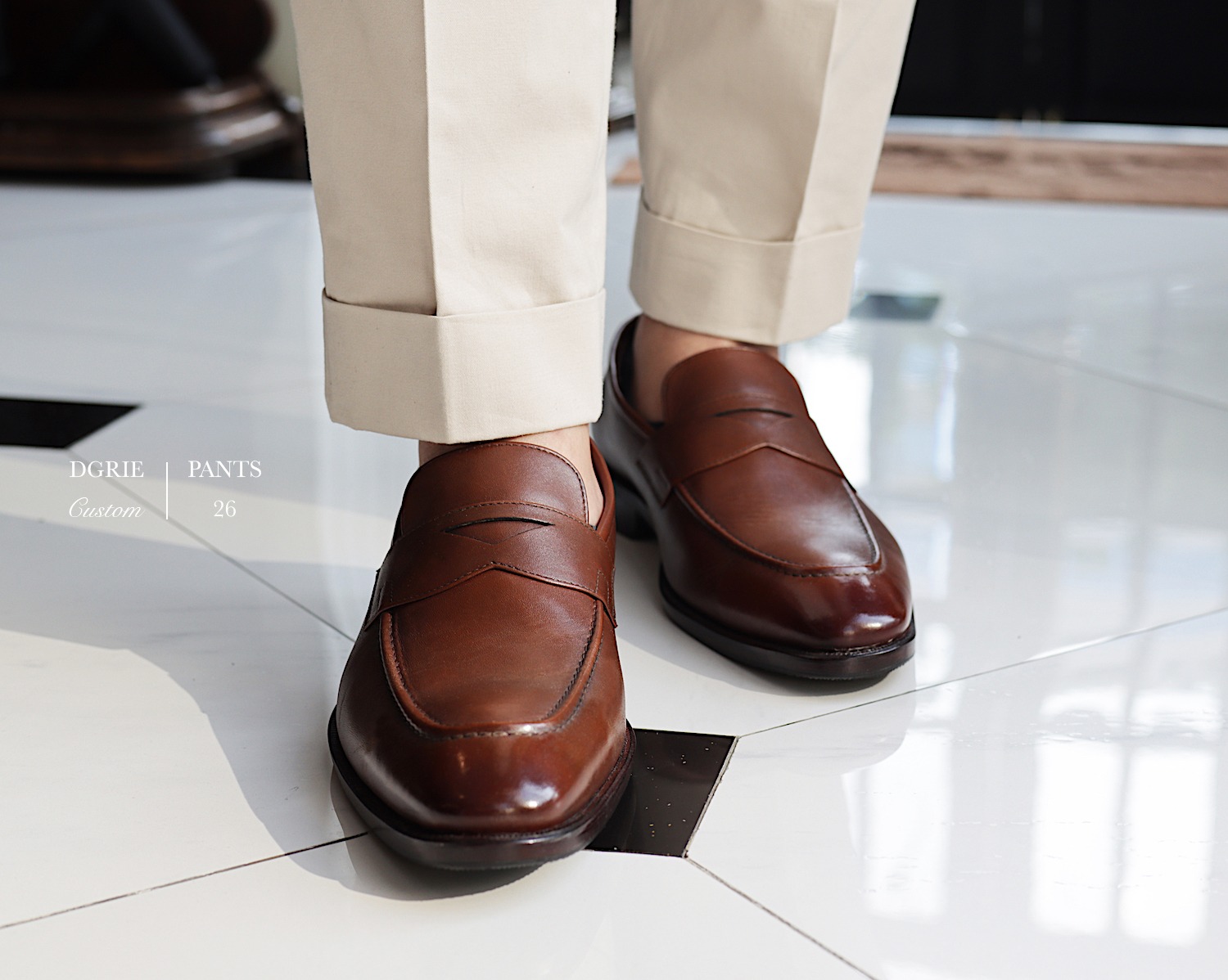 cognac premium penny loafer dgrie 5
