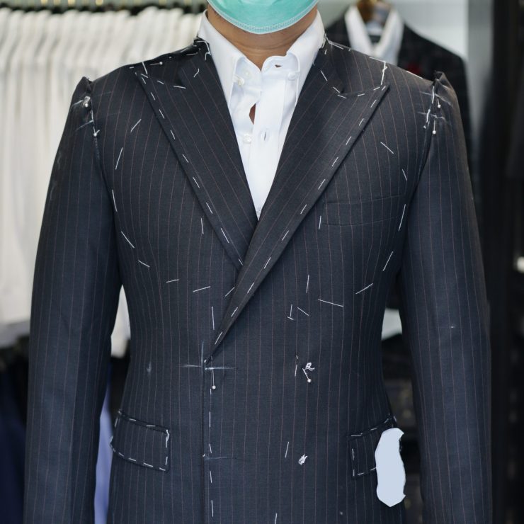 fitting pinstripe double breasted suit dgrie 1