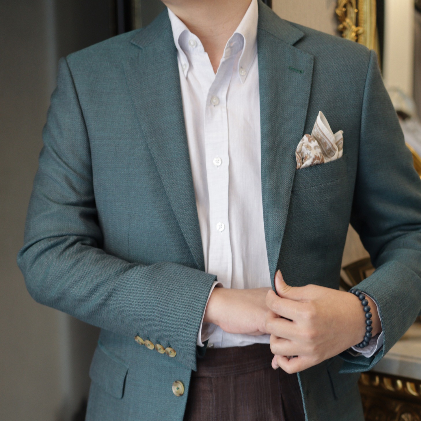 dgrie green hopsack blazer dgrie 4