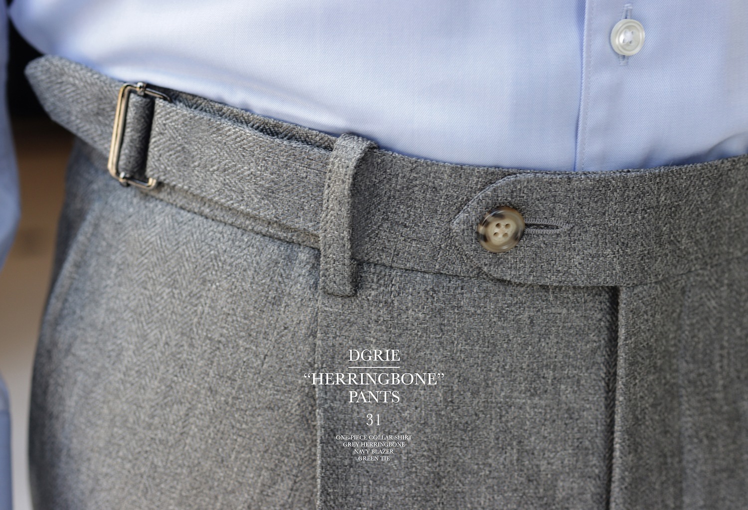 dgrie pants 31 classic grey herringbone dgrie 11