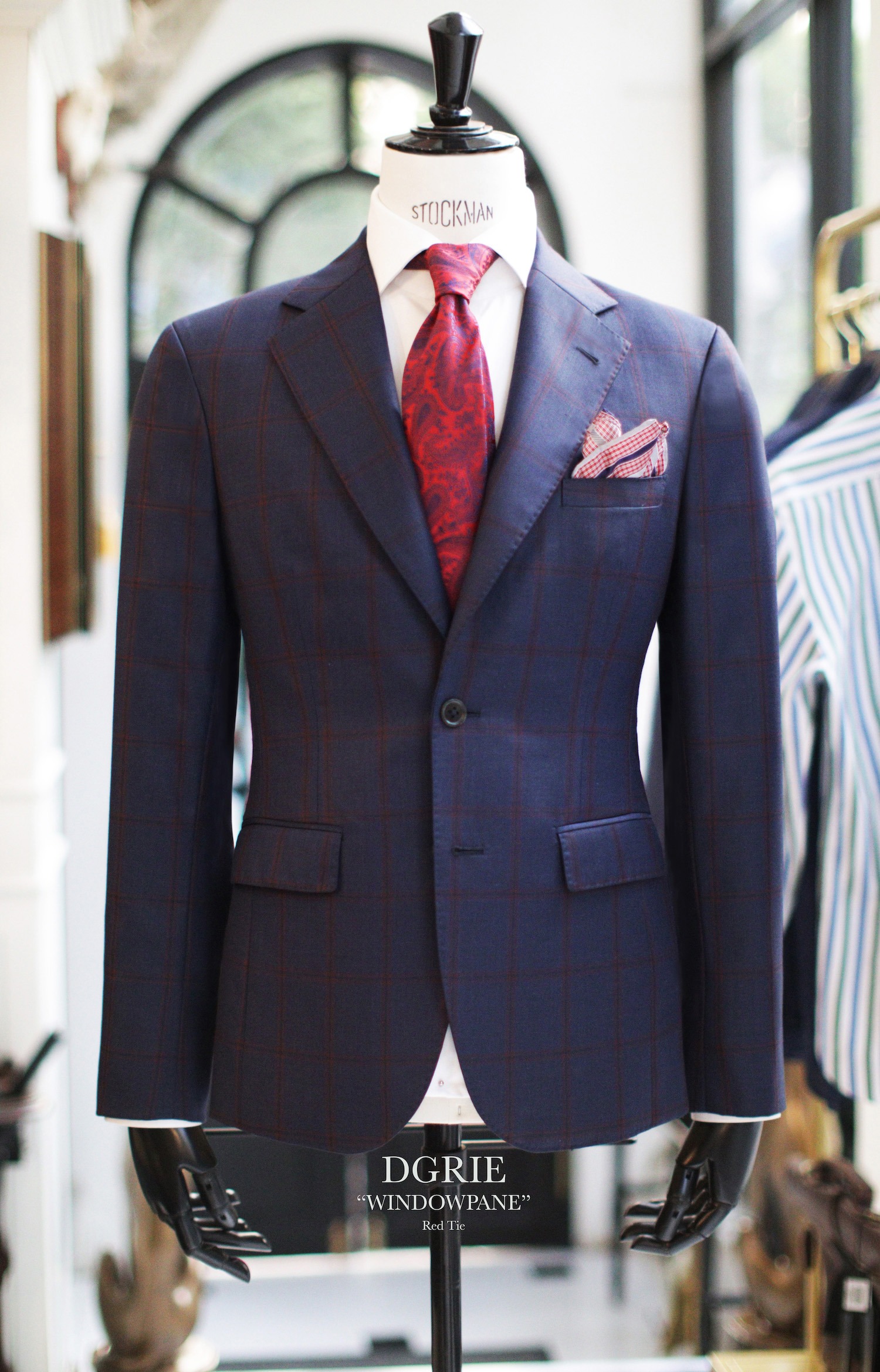 dgrie navy x red windowpane dgrie 5