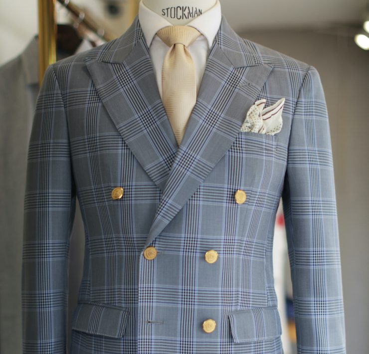 DGRIE WINDOW BLUE WITH BEIGE: ตัดสูท ด้วยคู่สี ฟ้าอ่อนและเบจ 21 dgrie window blue with beige dgrie 5