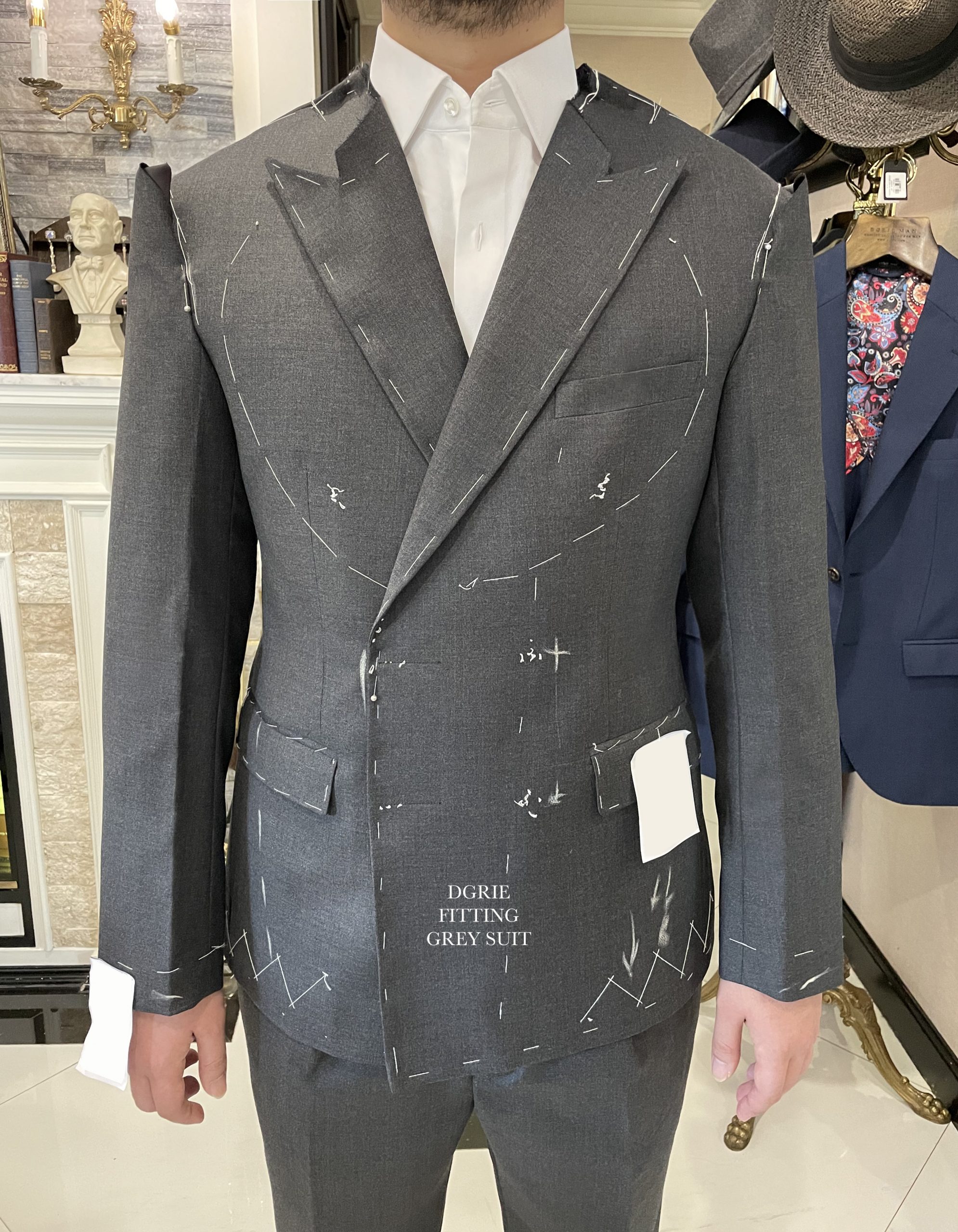 dgrie fitting grey suit dgrie