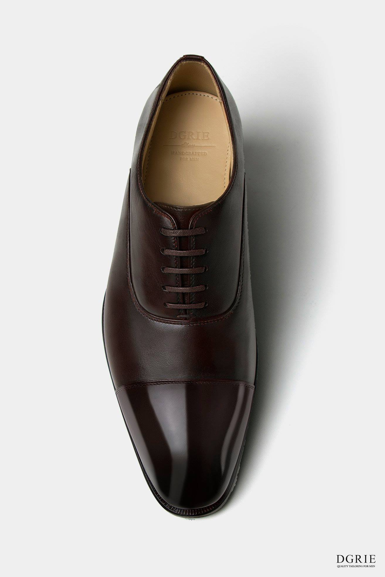 dark brown premium captoe oxford dgrie shoe dgrie 3
