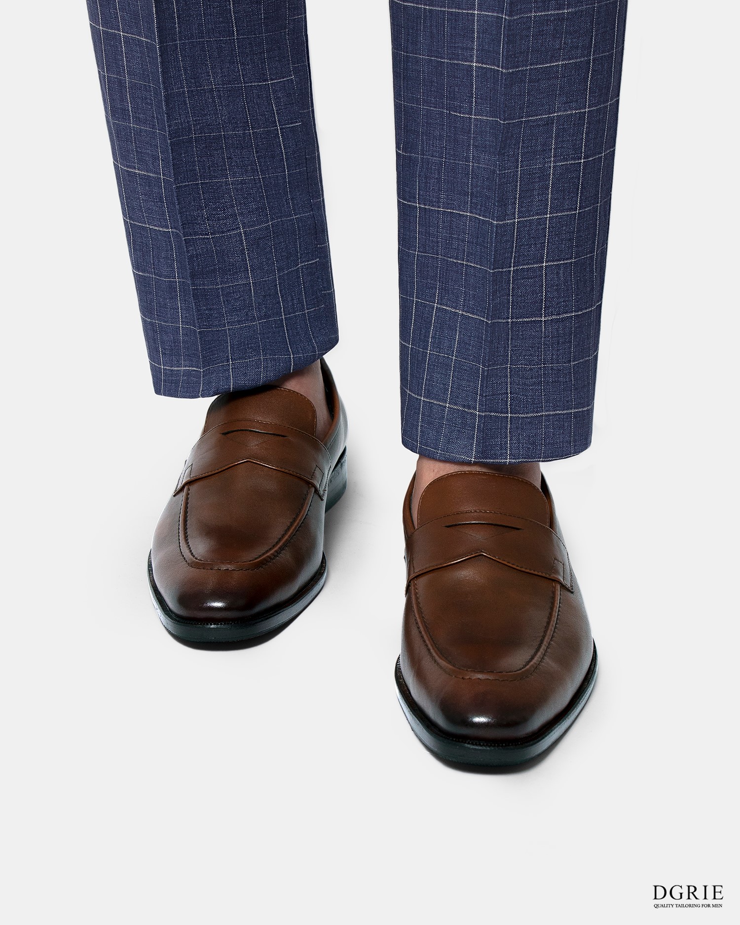 navy windowpane peak linen suit dgrie dgrie 7