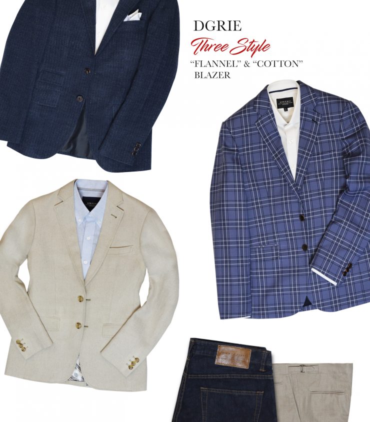 three looks blazer dgrie 1