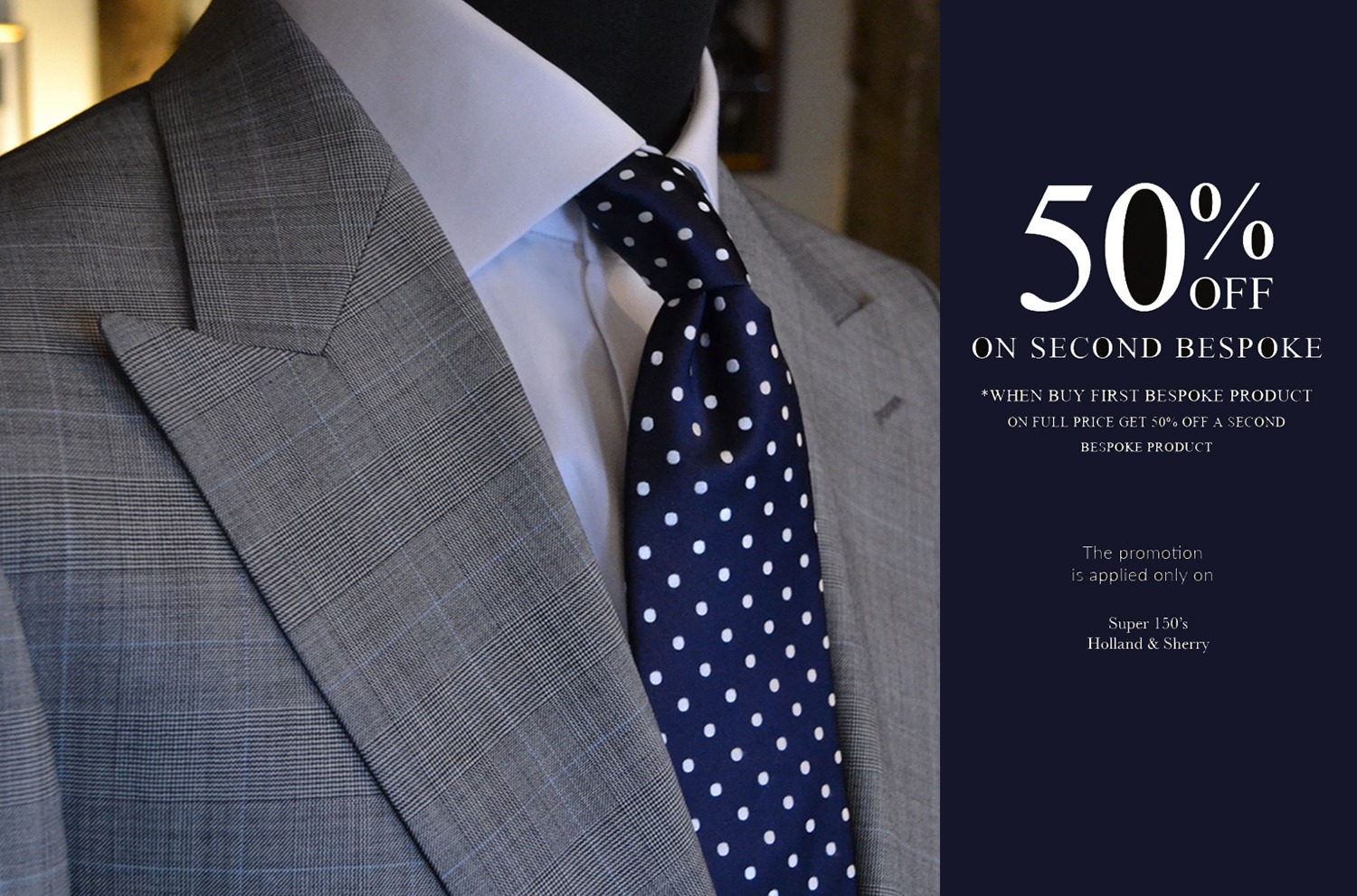 50 off on second bespoke holland sherry dgrie 9