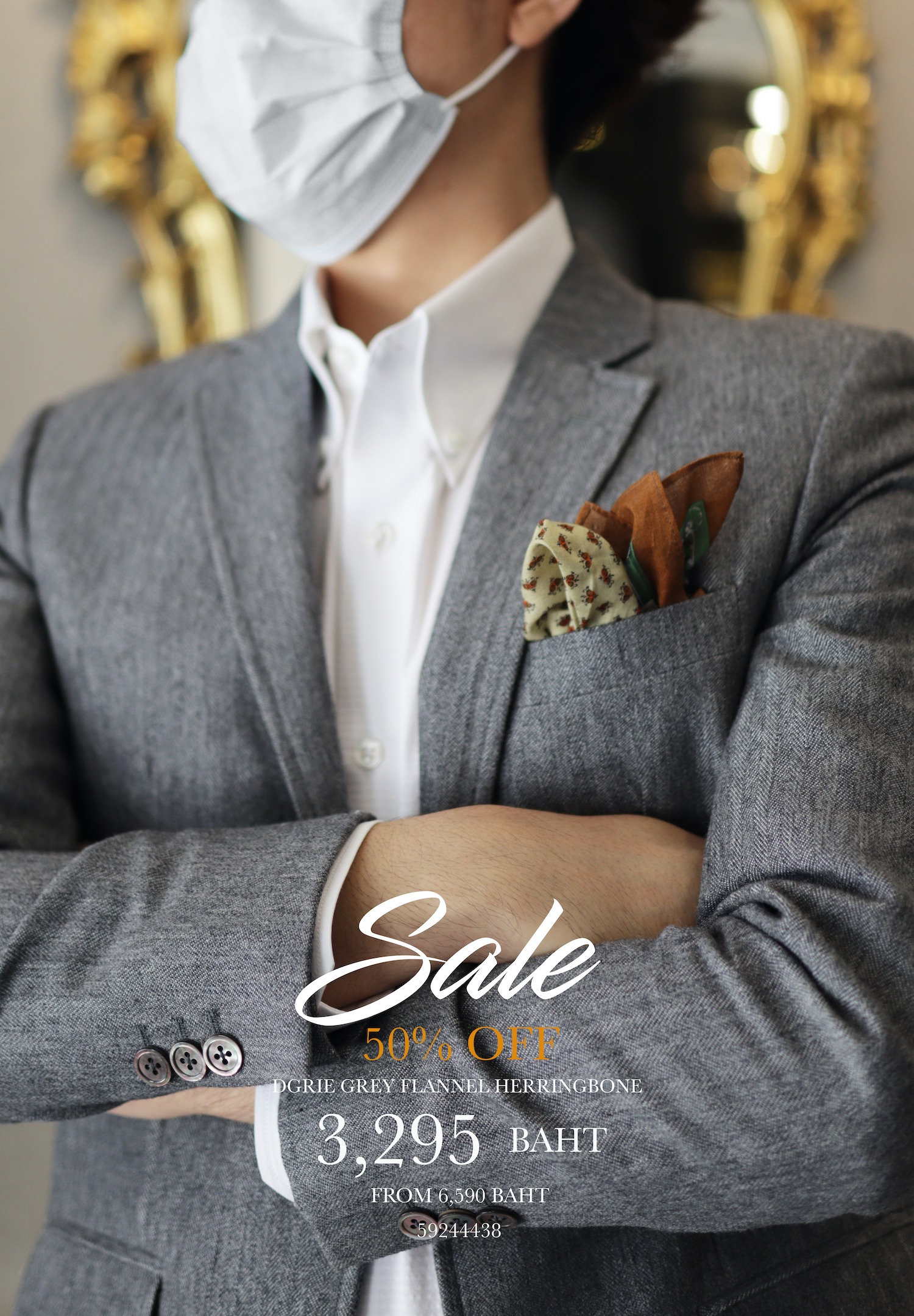 dgrir sale 50 flannel herring bone suit dgrie 3
