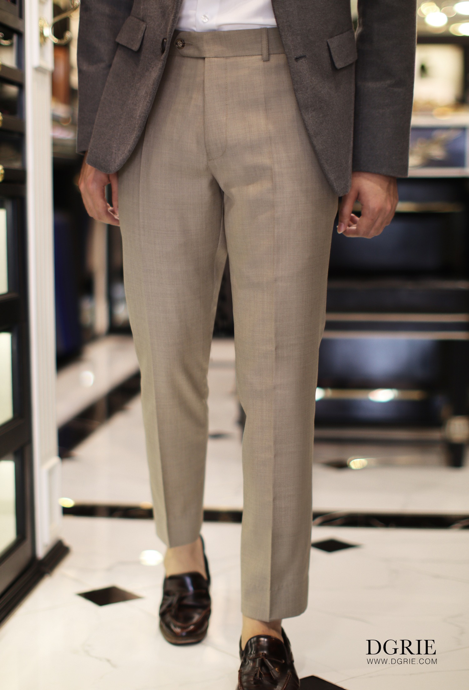 50 off ceasar beige wool pants dgrie