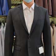 dgrie bespoke black herringbone suit dgrie