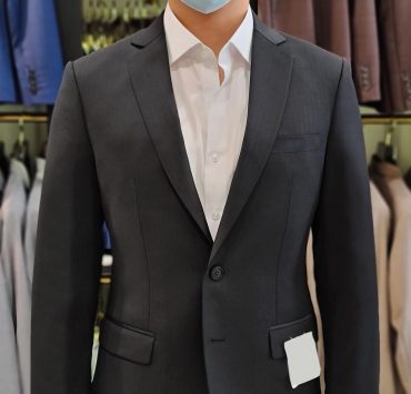 dgrie bespoke black herringbone suit dgrie