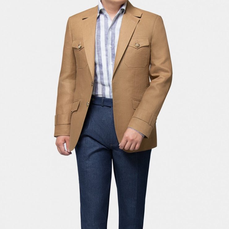 vintage safari khaki jacket dgrie 6