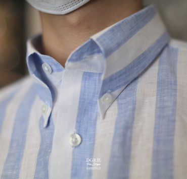 blue sky linen stripe shirt dgrie