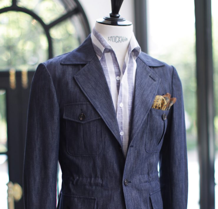 DGRIE LUX Denim Safari Jacket: ตัดเสื้อซาฟารี ผ้ายีนส์ สไตล์ลำลอง 20 dgrie denim safari jacket dgrie 4