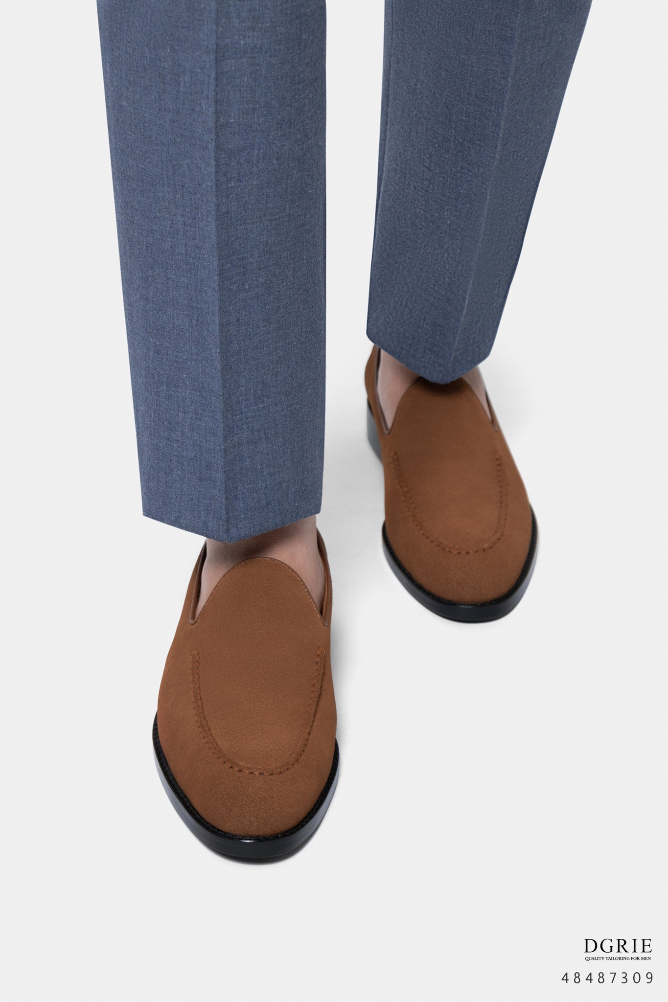 dgrie snuff suede tassel less loafers dgrie 1