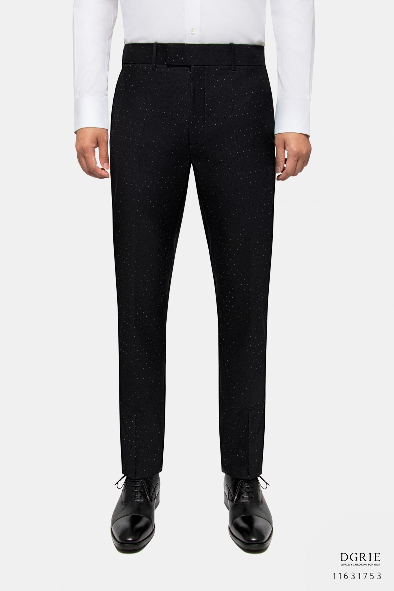 dgrie supper black micro polkadot pants dgrie