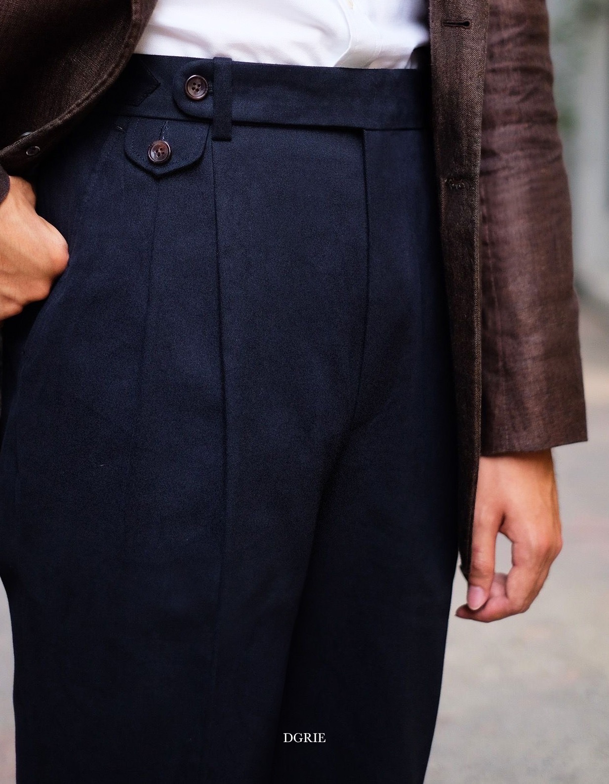 flannel navy classic pants 2 dgrie