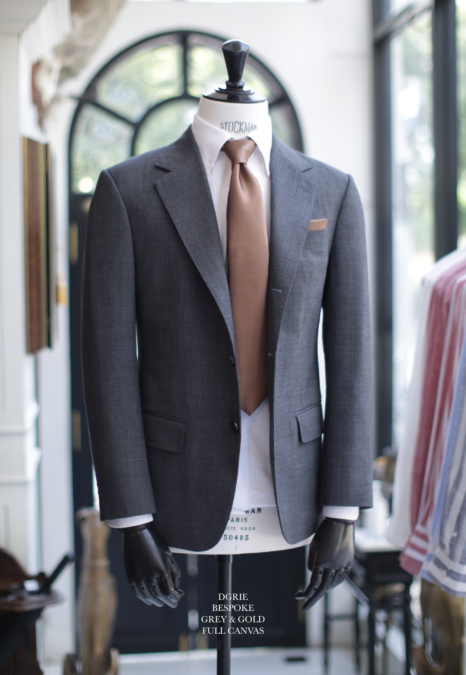 grey suit full canvas dgrie 2