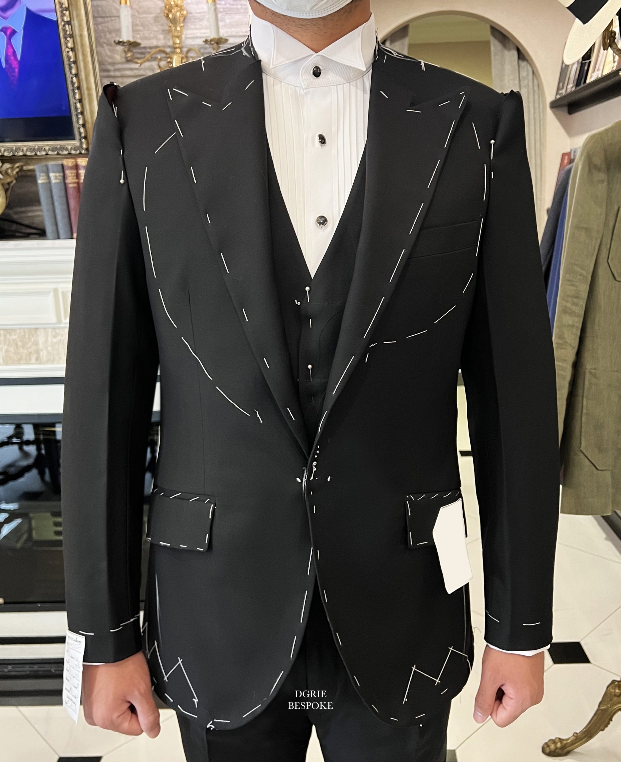 dgrie bespoke black 3 piece tuxedo suits dgrie dgrie bespoke black 3 piece tuxedo suits dgrie