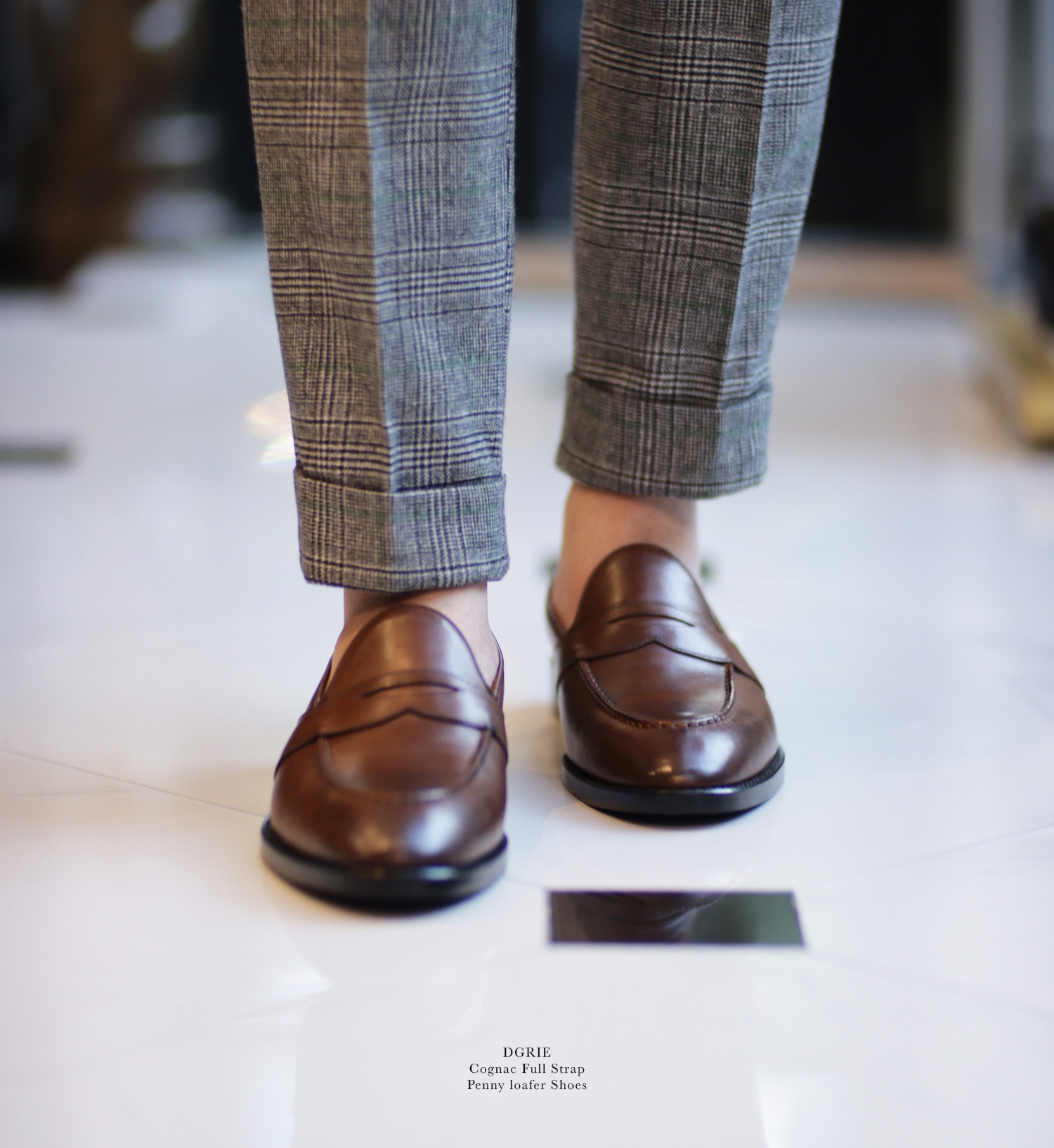 dgrie cognac full strap penny loafer dgrie 2