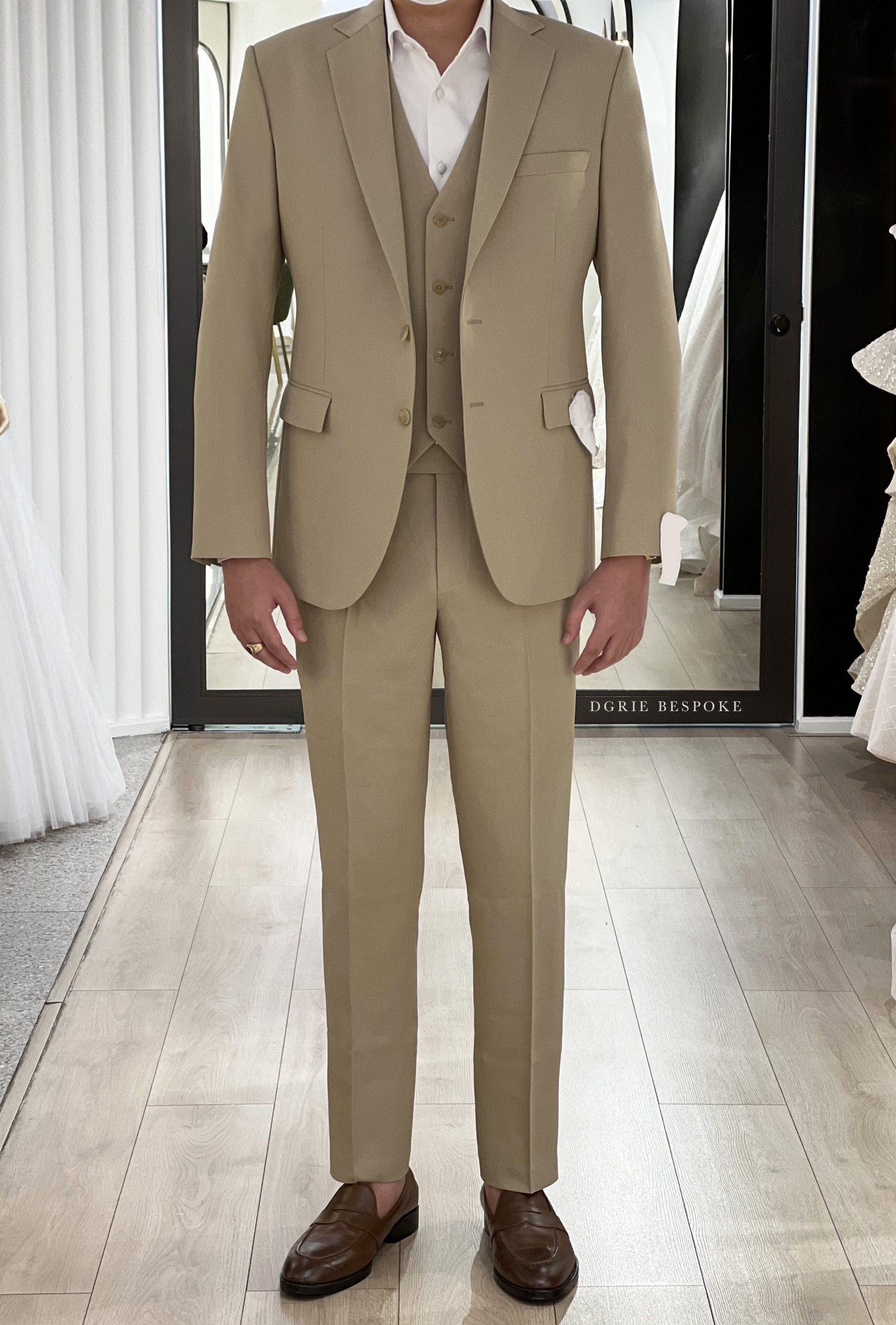 dgrie khaki 3 piece suit dgrie 1