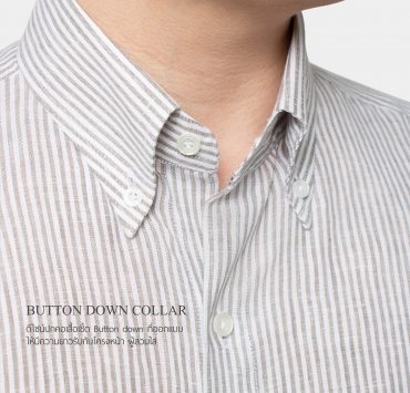 dgrie button down linen gray stripe shirt dgrie 1