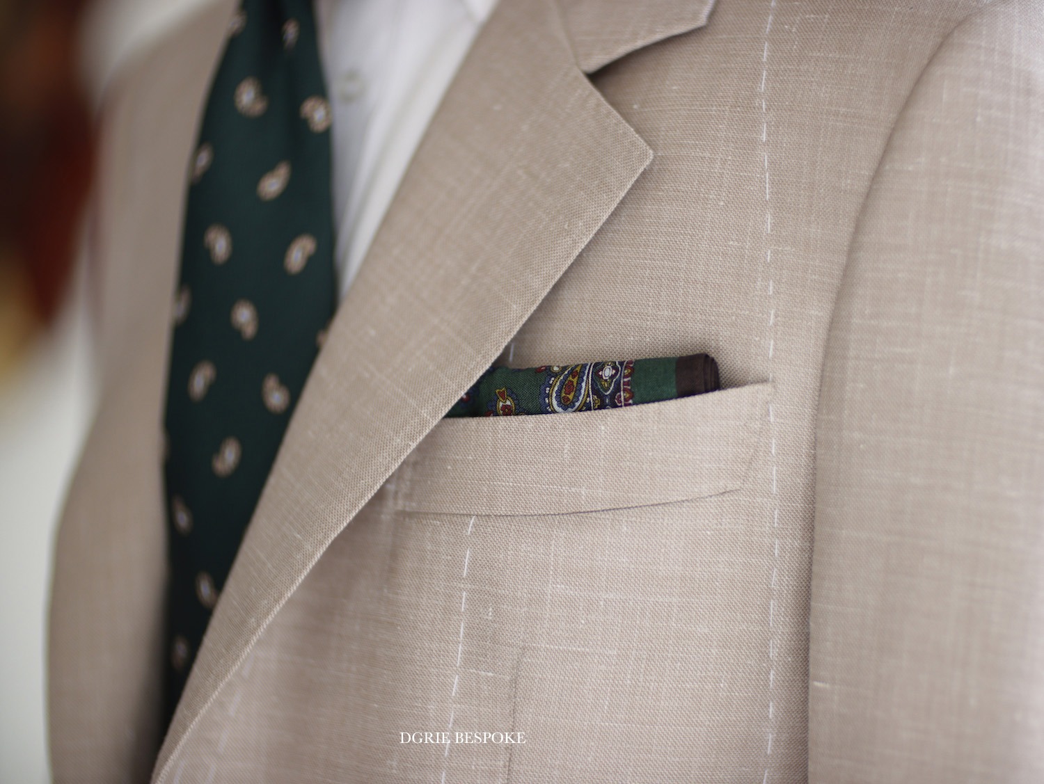 wool silk linen full canvas suit dgrie 1