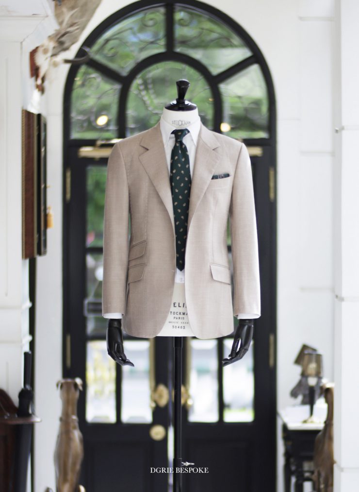 wool silk linen full canvas suit dgrie 3