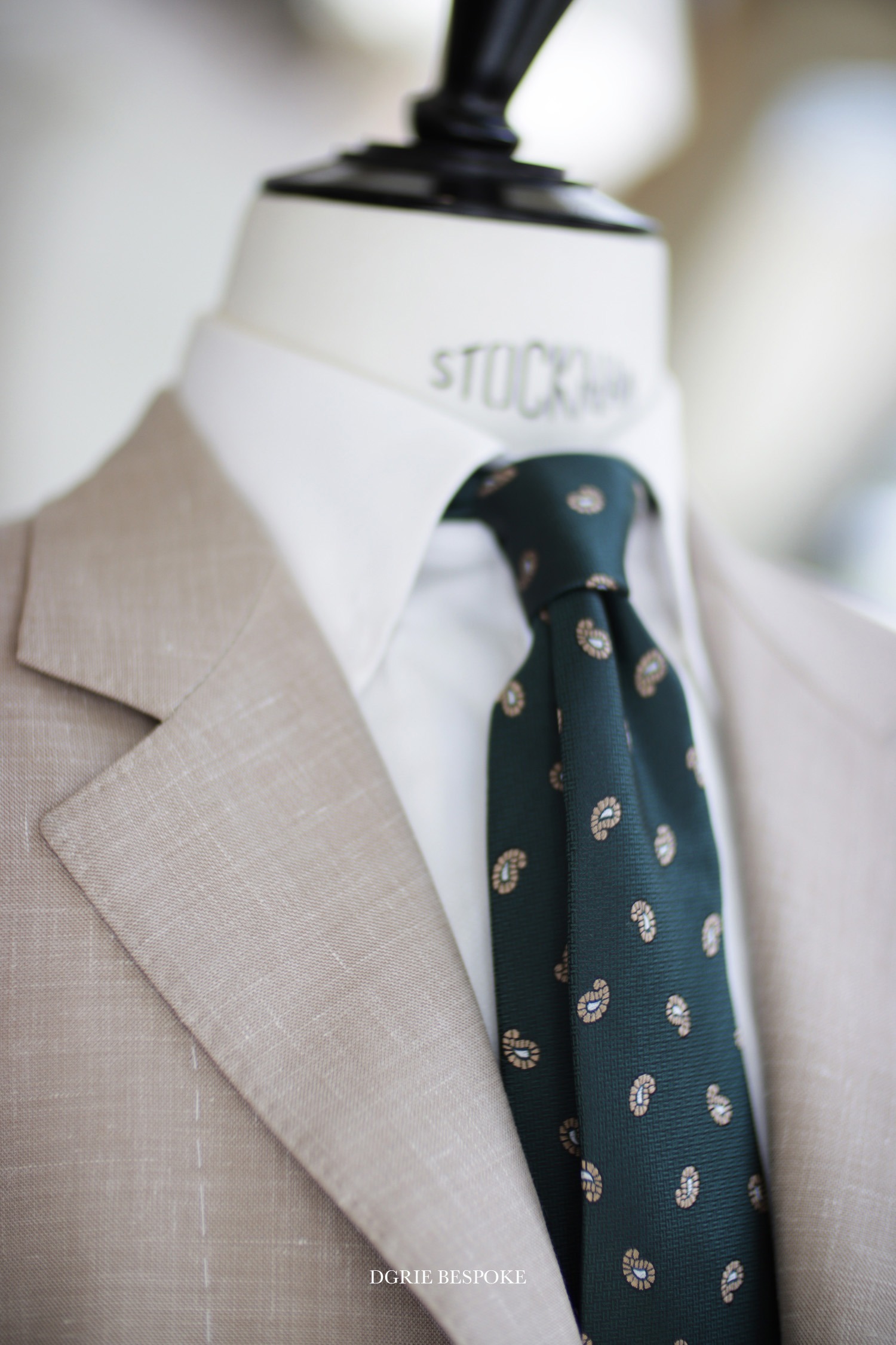wool silk linen full canvas suit dgrie