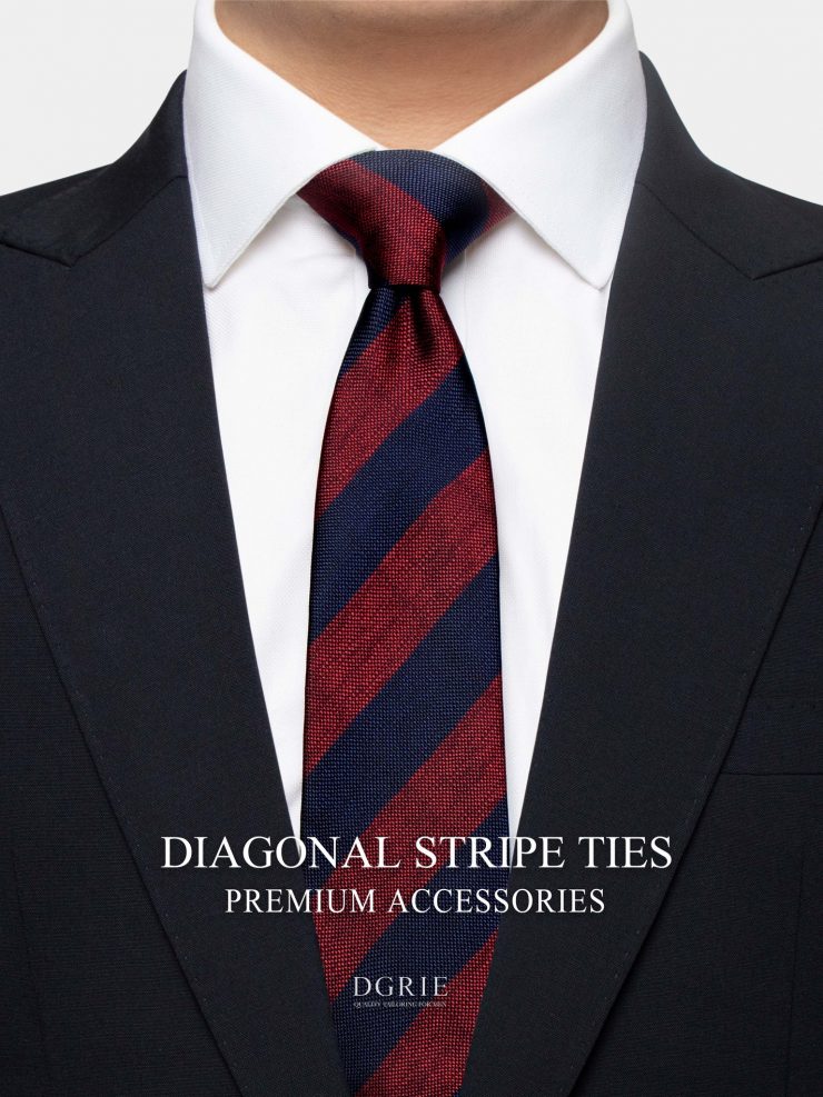 dgrie diagonal stripe ties 3 inch dgrie