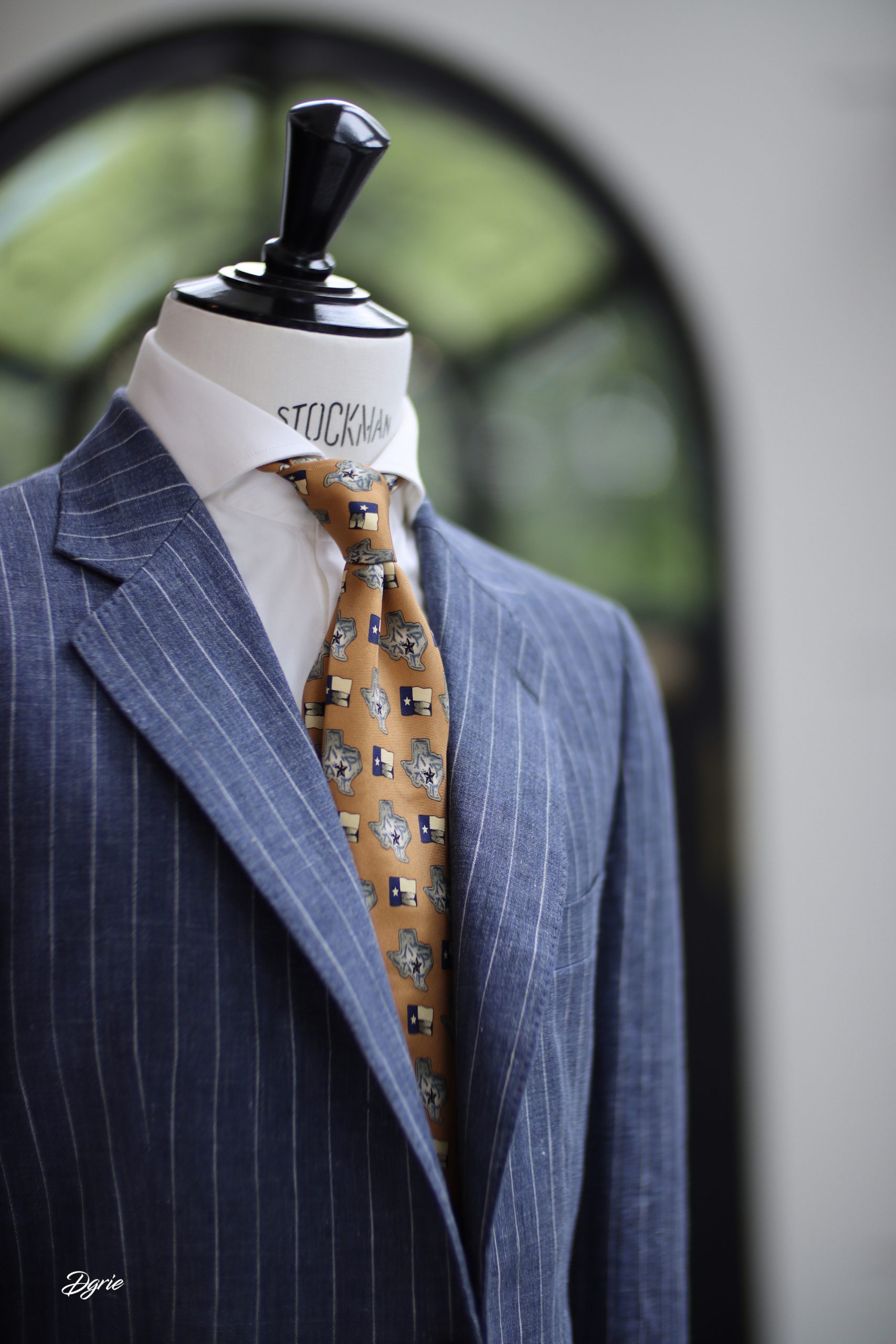 dgrie pinstripe linen jacket full canvas dgrie 2