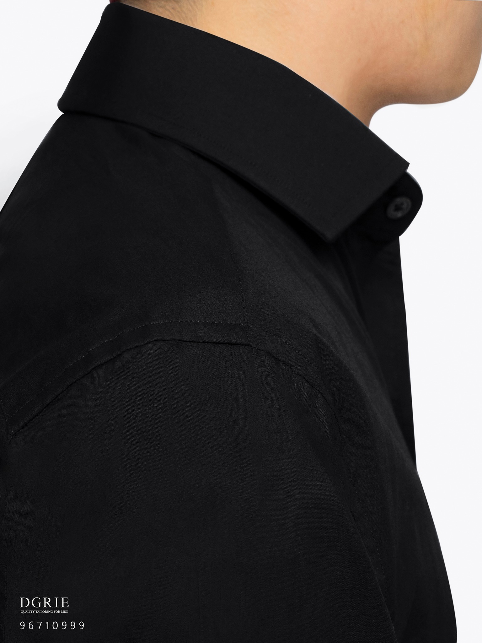 dgrie black oxford cotton shirt dgrie 4