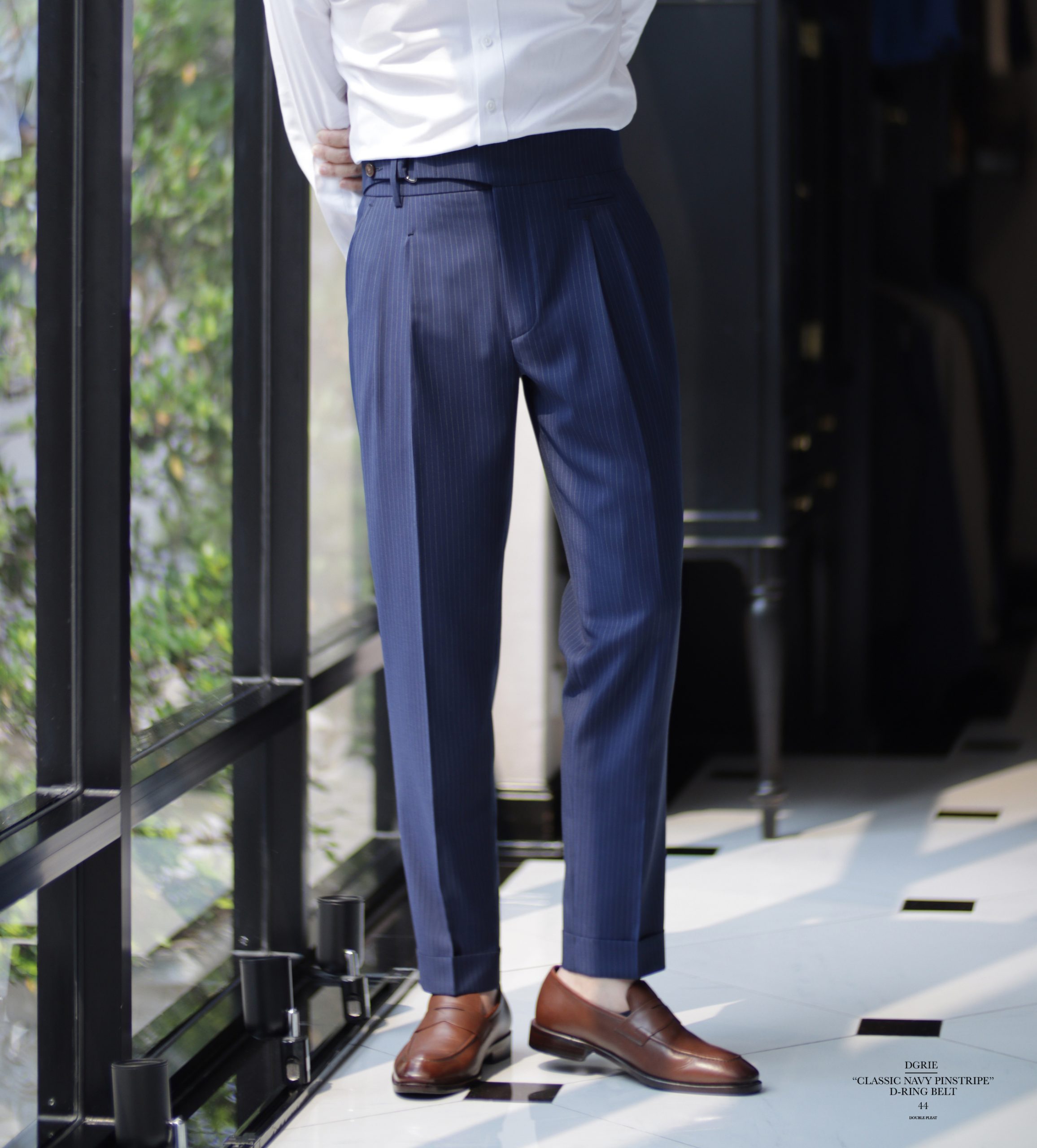 dgrie pants 44 classic navy stripe d ring dgrie 6