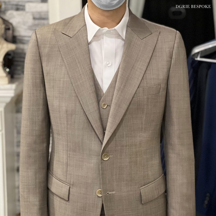 dgrie bespoke italy wool brown suit dgrie 1