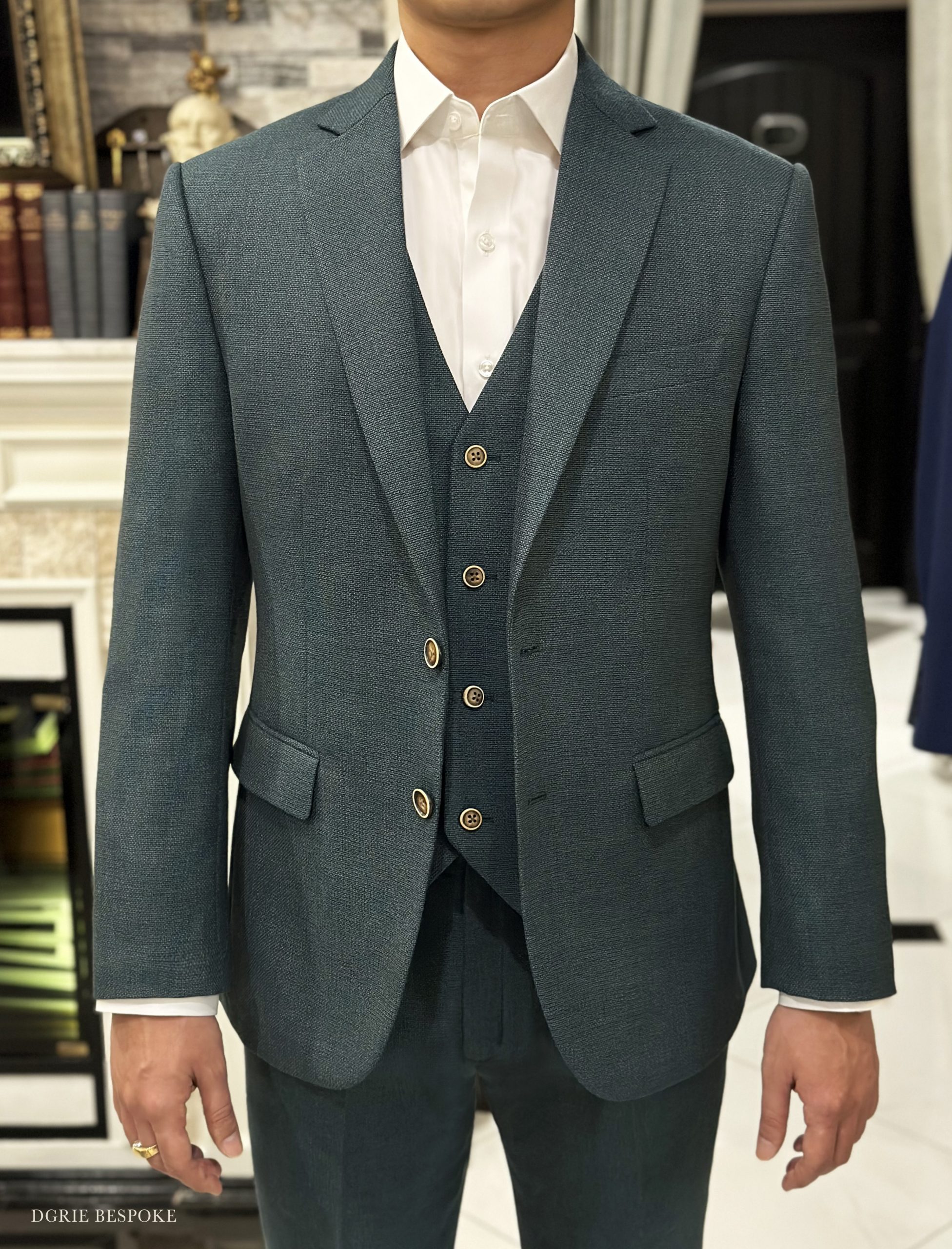 dgrie smart green 3 piece suits dgrie 3