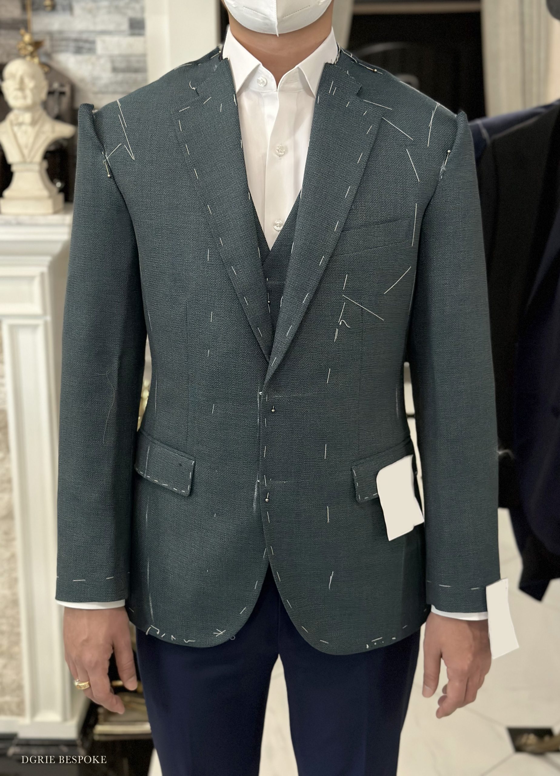 dgrie smart green 3 piece suits dgrie