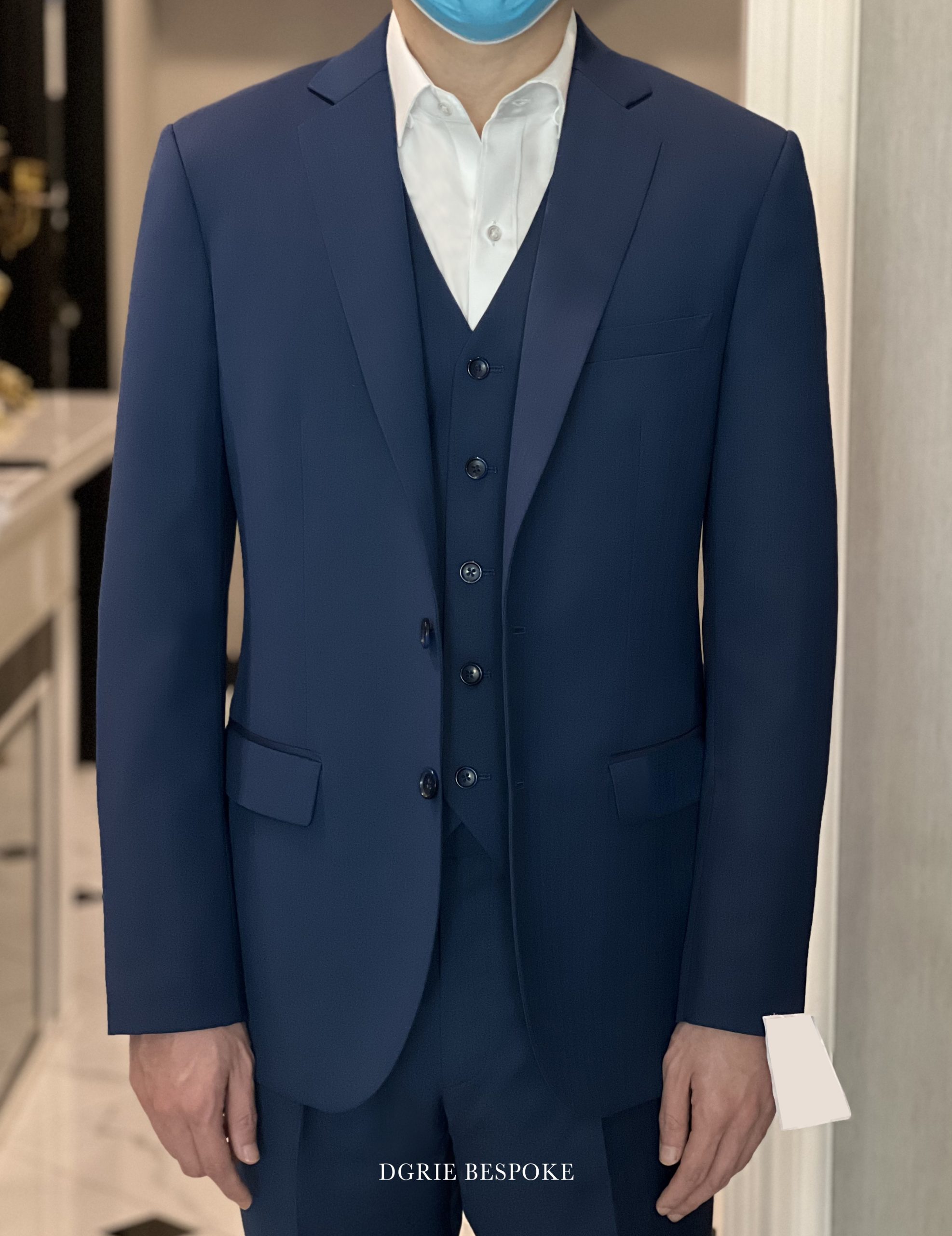 plain navy 3 piece suits dgrie 1