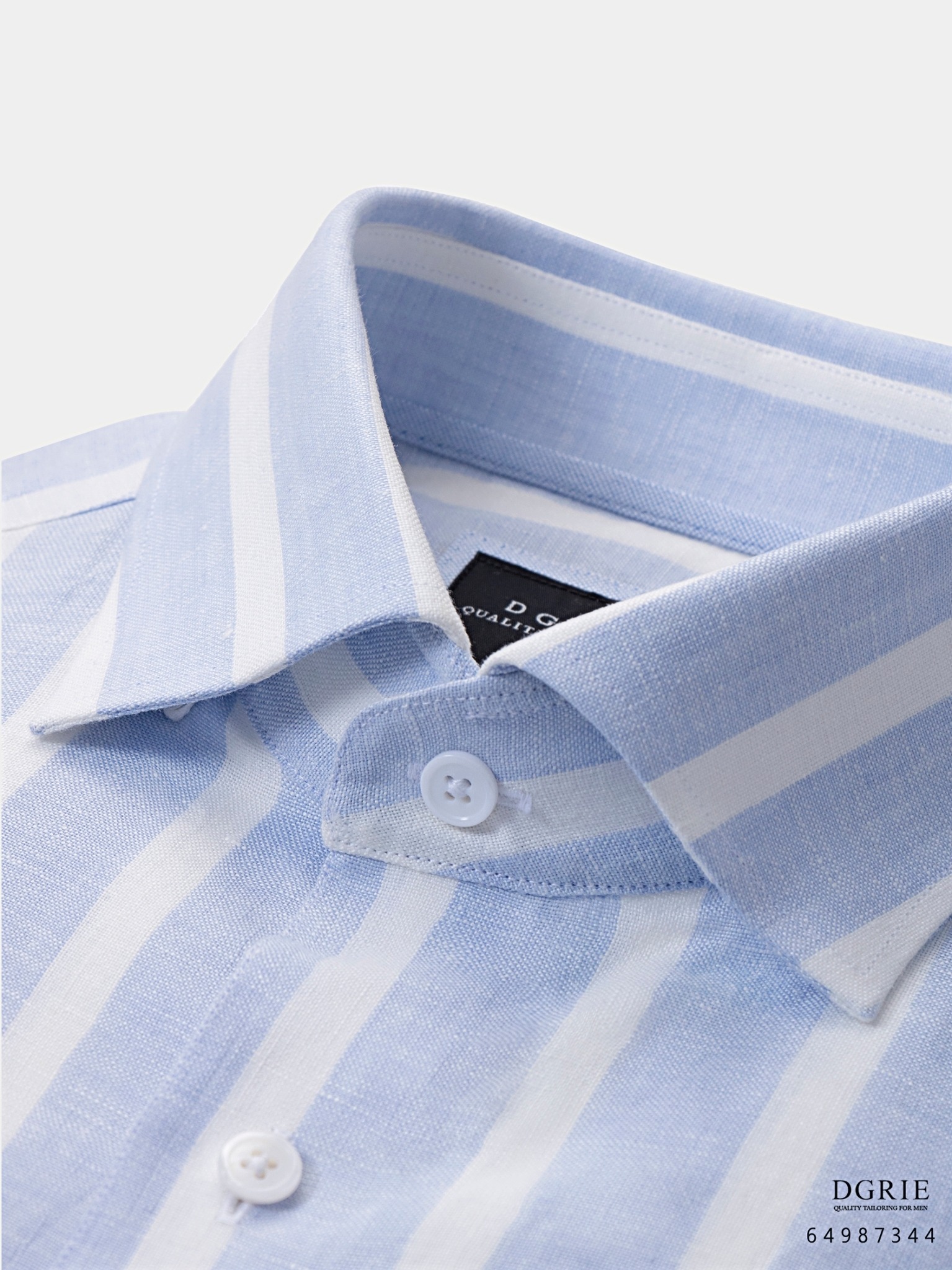 dgrie linen blue white stripe shirt dgrie 4 dgrie linen blue white stripe shirt dgrie 4